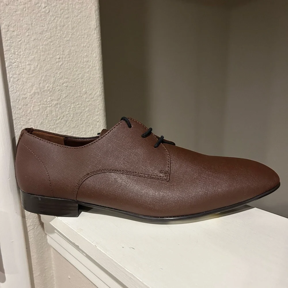 BP. Nordstrom Oxford Lace Up Brown Dress Shoes Mens Size 13M Brand New - Picture 2 of 10